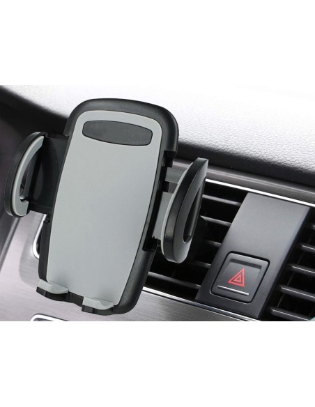 Porta Telefono Supporto Smartphone Da Bocchetta Aria Per Auto Universale Rotazione 360 Gradi Fissaggio Sicuro
