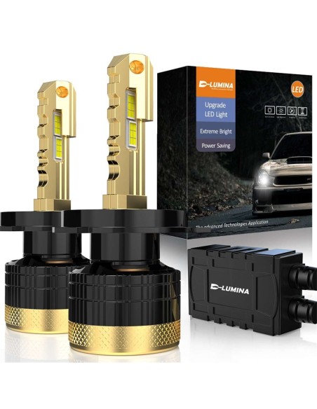 Kit Full Led Golden Key H4 120W 12000 Lumen 12V 6500K IP68 4 Volte Piu Luminoso
