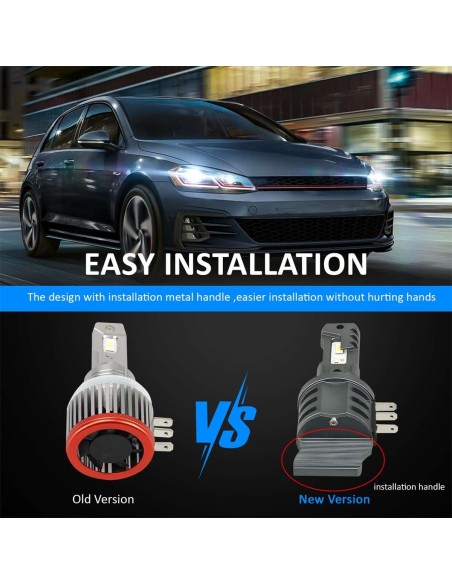 Kit Full Led Ultra Mini H15 130W 12V 24V 6000K 13000 Lumen IP67 100% Canbus Piu Luminoso