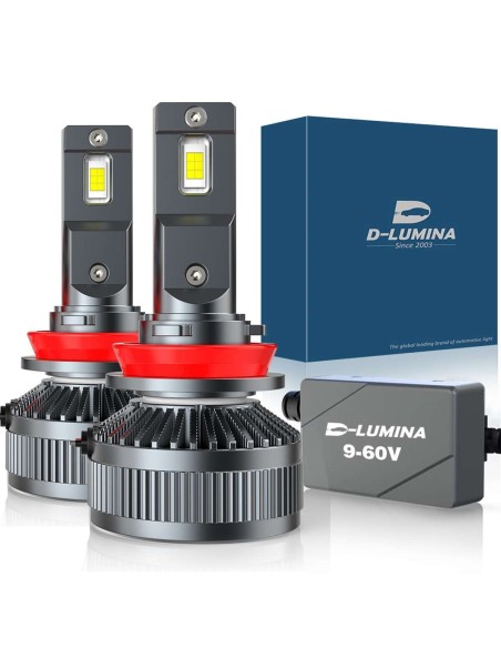 Kit Full Led Ultra Mini H8 H9 H11 130W 12V 24V 6000K 13000 Lumen IP67 100% Canbus Piu Luminoso