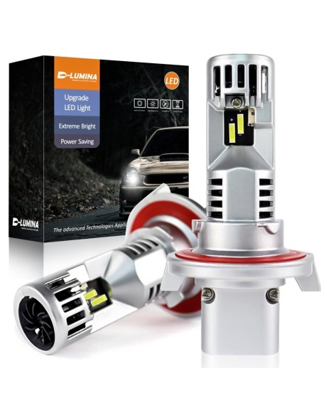 Kit Full Led Compatto H13 12V 45W 8000 Lumen Canbus All In One IP65 Dissipazione a Ventola