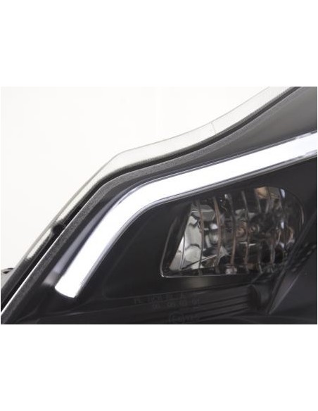 Faro diurno Luci di marcia diurna a LED Opel Corsa D dal 2011 nero per veicoli con guida a destra