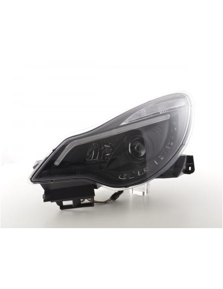 Faro diurno Luci di marcia diurna a LED Opel Corsa D dal 2011 nero per veicoli con guida a destra