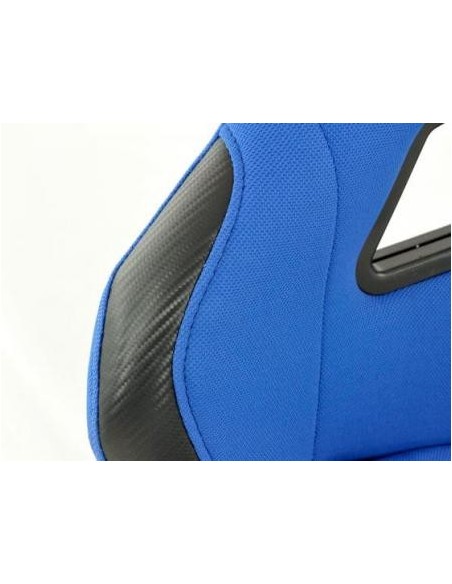 FK sedili sportivi sedili avvolgenti per auto Set Edition 2 tessuto blu