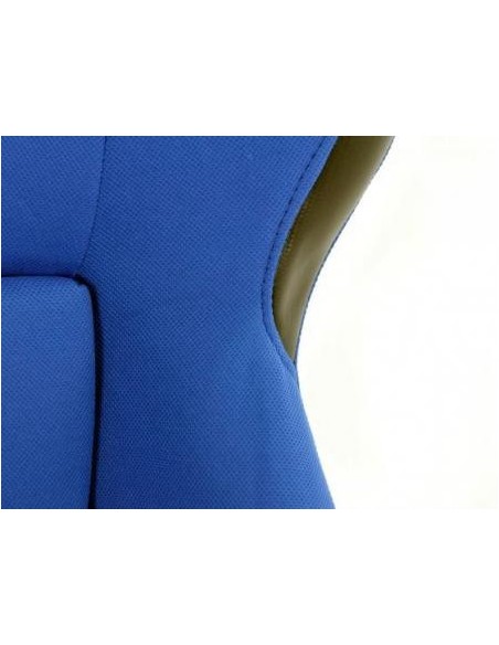 FK sedili sportivi sedili avvolgenti per auto Set Edition 2 tessuto blu