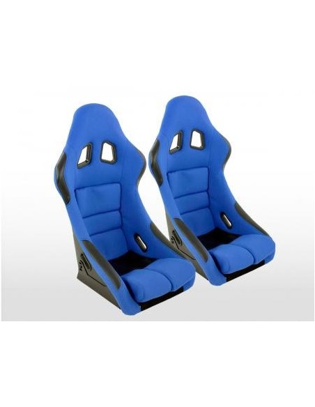FK sedili sportivi sedili avvolgenti per auto Set Edition 2 tessuto blu