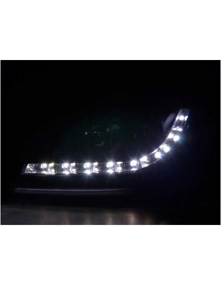 Daylight faro LED DRL look Audi A3 tipo 8P 03-07 nero