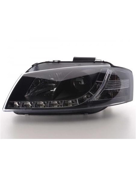 Daylight faro LED DRL look Audi A3 tipo 8P 03-07 nero