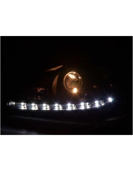Daylight faro LED DRL look Mercedes Classe S W220 02-05 nero