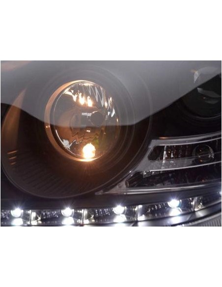 Daylight faro LED DRL look Mercedes Classe S W220 02-05 nero