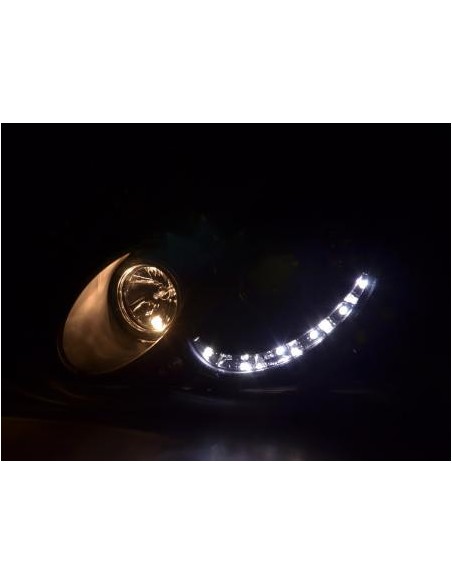 Daylight faro LED DRL look Mercedes CLK W209 04-09 nero