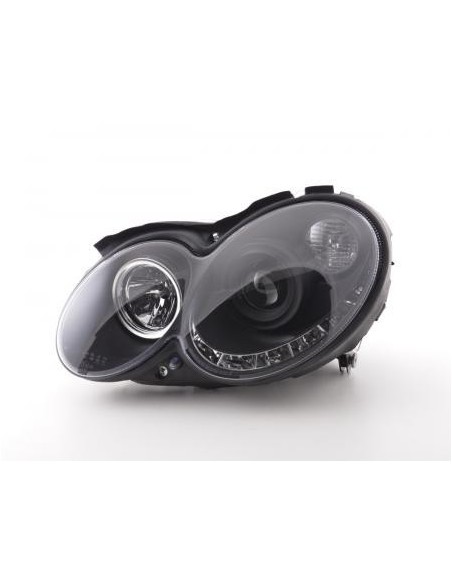 Daylight faro LED DRL look Mercedes CLK W209 04-09 nero