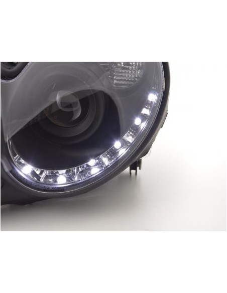 Daylight faro LED DRL look Mercedes CLK W209 04-09 nero
