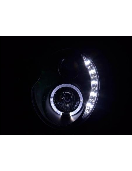 Daylight faro LED DRL look Mini Cooper tipo R50 01-06 nero