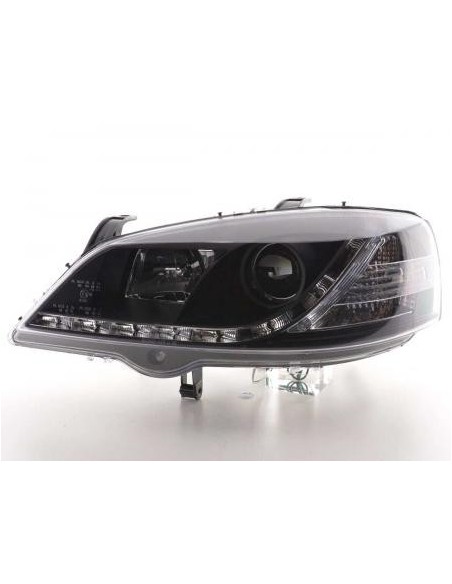 Daylight faro LED DRL look Opel Astra G 98-03 nero
