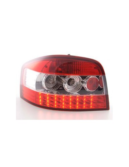 Fanali posteriori a LED set Audi A3 tipo 8P 03-05 trasparente / rosso