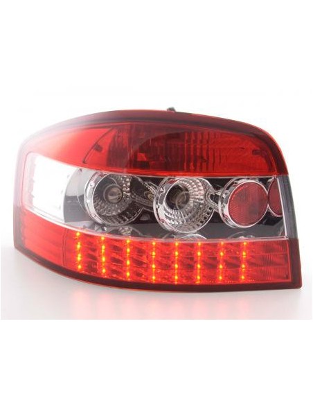 Fanali posteriori a LED set Audi A3 tipo 8P 03-05 trasparente / rosso