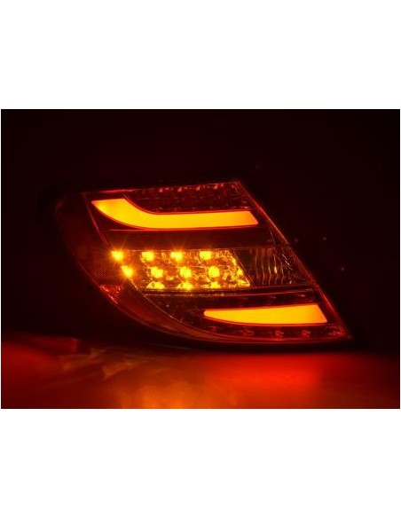 Fanali posteriori a LED set Mercedes Classe C W204 07-11 cromato