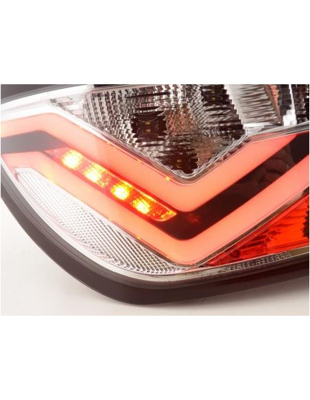 Fanali posteriori a LED set Seat Ibiza 6J 3 porte 08-17 cromato