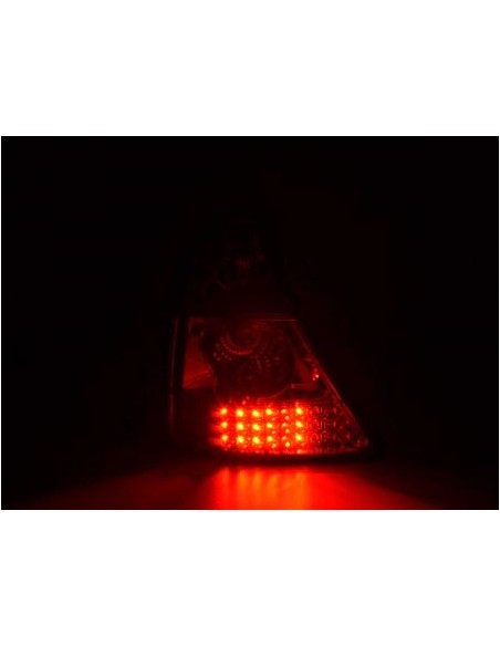 Fanali posteriori a LED set Renault Clio tipo B 01-04 trasparente / rosso