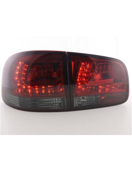 Fanali posteriori a LED set VW Touareg tipo 7L 03-09 rosso / nero