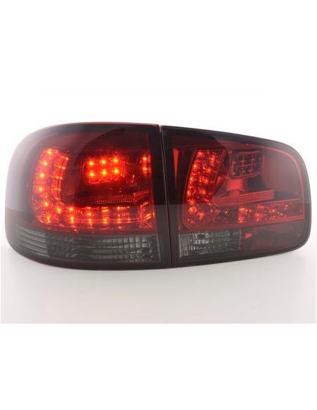 Fanali posteriori a LED set VW Touareg tipo 7L 03-09 rosso / nero