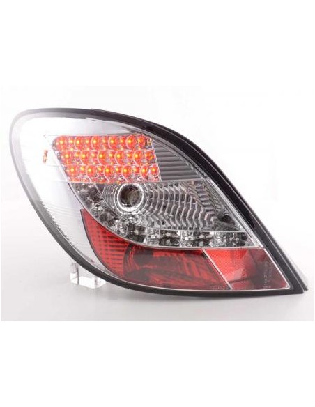 Fanali posteriori LED set Peugeot 207 06-09 cromato