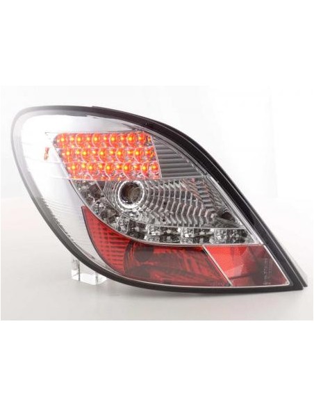 Fanali posteriori LED set Peugeot 207 06-09 cromato