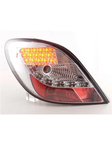 Fanali posteriori LED set Peugeot 207 06-09 cromato