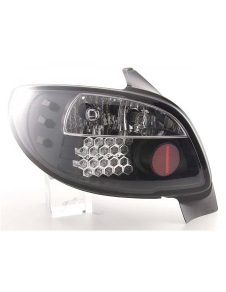 Fanali posteriori LED set Peugeot 206 3/5 porte. senza decappottabile 98-05 nera
