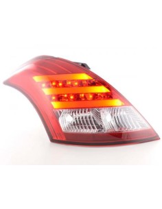 Fanali posteriori LED Suzuki Swift 2011- rosso / trasparente 2