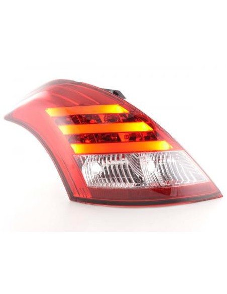 Fanali posteriori LED Suzuki Swift 2011- rosso / trasparente