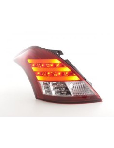 Fanali posteriori LED Suzuki Swift Sport 11-13 rosso / trasparente