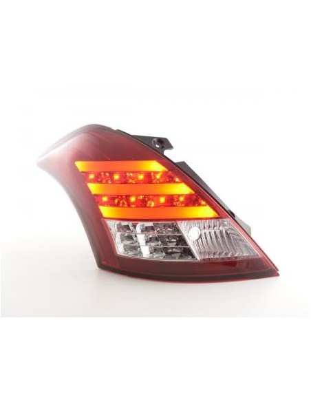 Fanali posteriori LED Suzuki Swift Sport 11-13 rosso / trasparente