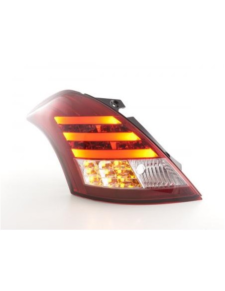 Fanali posteriori LED Suzuki Swift Sport 11-13 rosso / trasparente