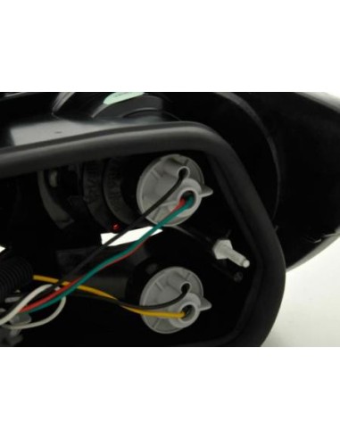 Fanali posteriori set Peugeot 406 4 porte. Tipo 8 *** 95-98 nero / cromato