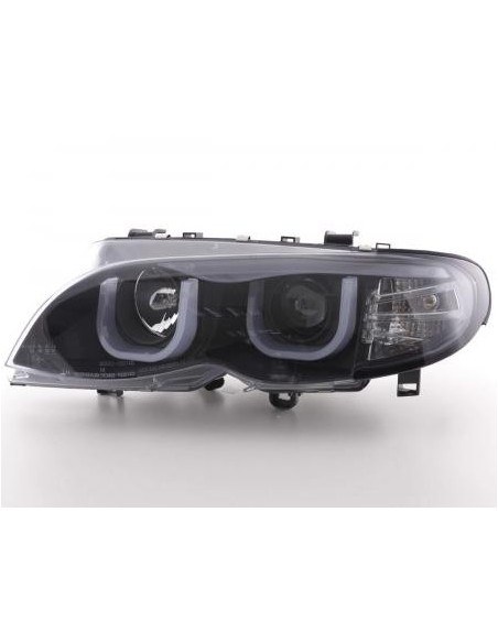 Fari Angel Eyes BMW Serie 3 E46 Limo / Touring 02-05 neri