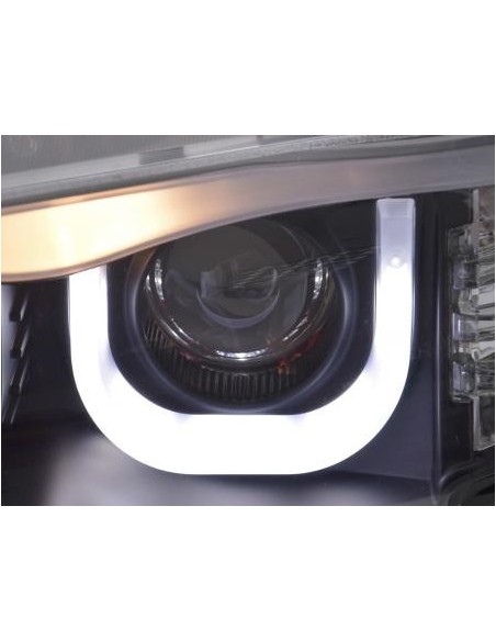 Fari Angel Eyes BMW Serie 3 E46 Limo / Touring 02-05 neri