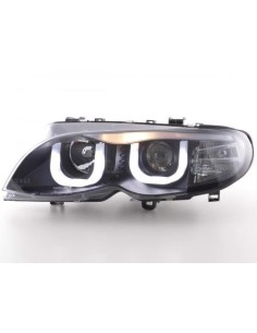 Fari Angel Eyes BMW Serie 3 E46 Limo / Touring 02-04 neri 2