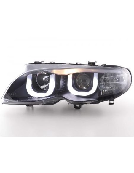 Fari Angel Eyes BMW Serie 3 E46 Limo / Touring 02-04 neri
