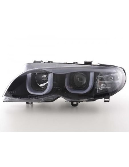 Fari Angel Eyes BMW Serie 3 E46 Limo / Touring 02-04 neri
