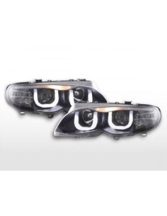 Fari Angel Eyes BMW Serie 3 E46 Limo / Touring 02-04 neri