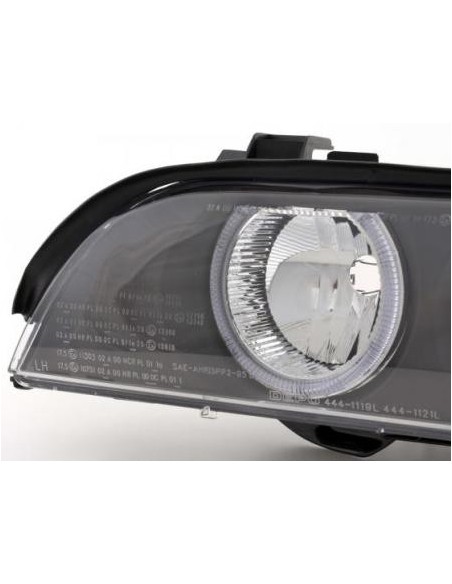 Fari allo xeno Angel Eyes BMW Serie 5 E39 95-00 neri