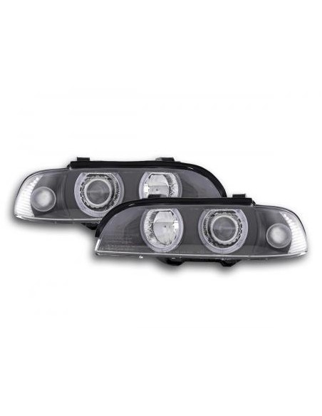 Fari allo xeno Angel Eyes BMW Serie 5 E39 95-00 neri