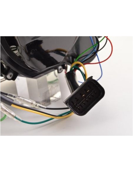 Fari Daylight LED DRL look BMW Serie 3 E90 / E91 05-08 nero