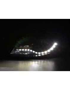 Fari Daylight con luci diurne Audi A4 (B8 / 8K) 08-11 neri 2