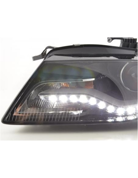 Fari Daylight con luci diurne Audi A4 (B8 / 8K) 08-11 neri
