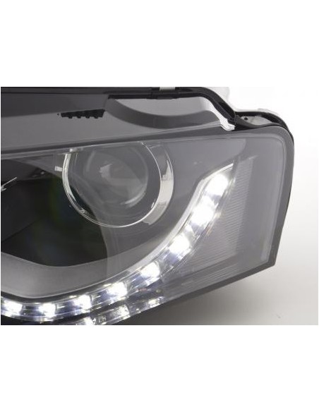 Fari Daylight con luci diurne Audi A4 (B8 / 8K) 08-11 neri