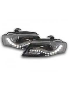 Fari Daylight con luci diurne Audi A4 (B8 / 8K) 08-11 neri