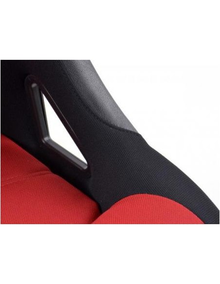 FK sedili sportivi sedili avvolgenti per auto Set Edition 4 tessuto rosso